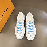 LV Ollie Sneaker White Logo Gray - 3