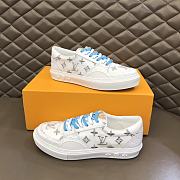 LV Ollie Sneaker White Logo Gray - 5