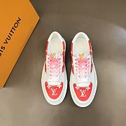 LV Ollie Sneaker Red White Logo  - 6