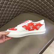 LV Ollie Sneaker Red White Logo  - 5