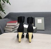 TOM FORD LEATHER BUCKLE ANKLE STRAP SANDAL BLACK W3072T-LCL002 - 3
