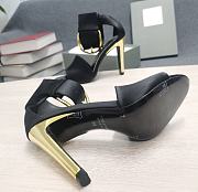 TOM FORD LEATHER BUCKLE ANKLE STRAP SANDAL BLACK W3072T-LCL002 - 2