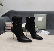 TOM FORD LEATHER PADLOCK ANKLE BOOT BLACK W2959T-LCL002 - 1