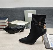 TOM FORD LEATHER PADLOCK ANKLE BOOT BLACK W2959T-LCL002 - 2