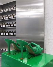 BOTTEGA VENETA Padded Leather Sandal Green - 5