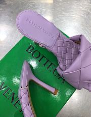 BOTTEGA VENETA Padded Leather Sandal Purple - 4