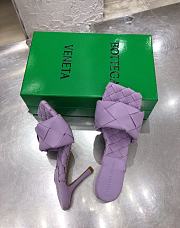 BOTTEGA VENETA Padded Leather Sandal Purple - 5