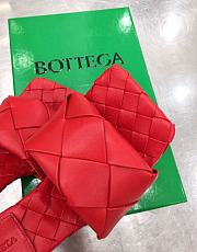 BOTTEGA VENETA Padded Leather Sandal Red - 5