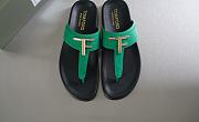 Tom Ford Men's Green Leather Sandals - 1