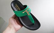 Tom Ford Men's Green Leather Sandals - 2