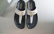 Tom Ford Men's White Leather Sandals - 1