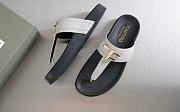 Tom Ford Men's White Leather Sandals - 5