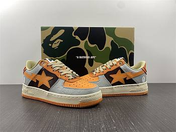 A Bathing Ape Bape Sta Low Grey Orange