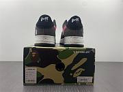 A Bathing Ape Bape Sta Black Grey Pink Suede - 5