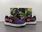 A Bathing Ape Bape Sta Black Grey Pink Suede - 2