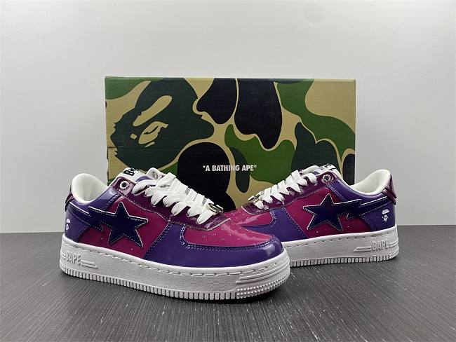 A Bathing Ape Bape Sta Low Color Camo Combo Purple - 1