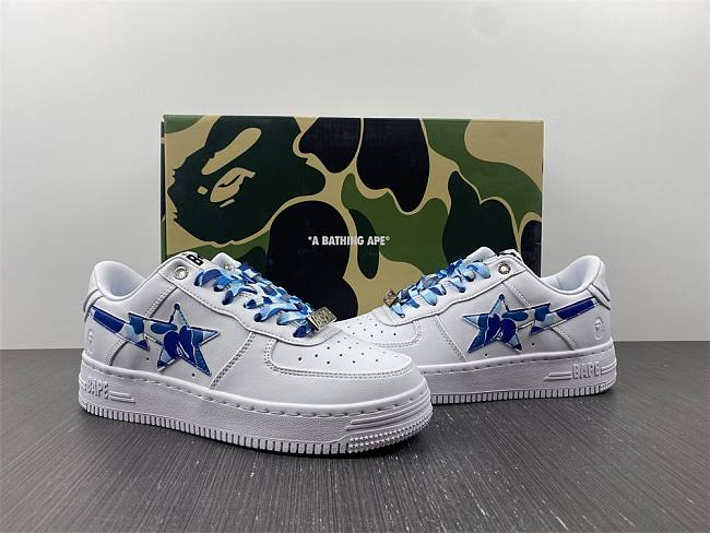 a bathing ape bape sta abc camo white blue