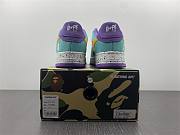 A Bathing Ape Bape Sta Teal Brown Yellow Suede - 4