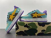 A Bathing Ape Bape Sta Teal Brown Yellow Suede - 2