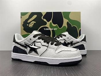 A Bathing Ape Bape SK8 Sta White Silver