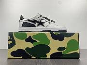 A Bathing Ape Bape SK8 Sta White Silver - 4