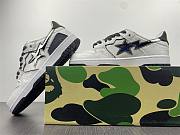 A Bathing Ape Bape SK8 Sta White Silver - 3