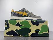 A Bathing Ape Bape SK8 Sta Grey Mustard Yellow - 6