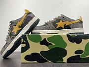 A Bathing Ape Bape SK8 Sta Grey Mustard Yellow - 3