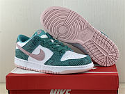 Nike Dunk Low Snakeskin Washed Teal Bleached Coral DR8577-300 - 4