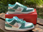 Nike Dunk Low Snakeskin Washed Teal Bleached Coral DR8577-300 - 6