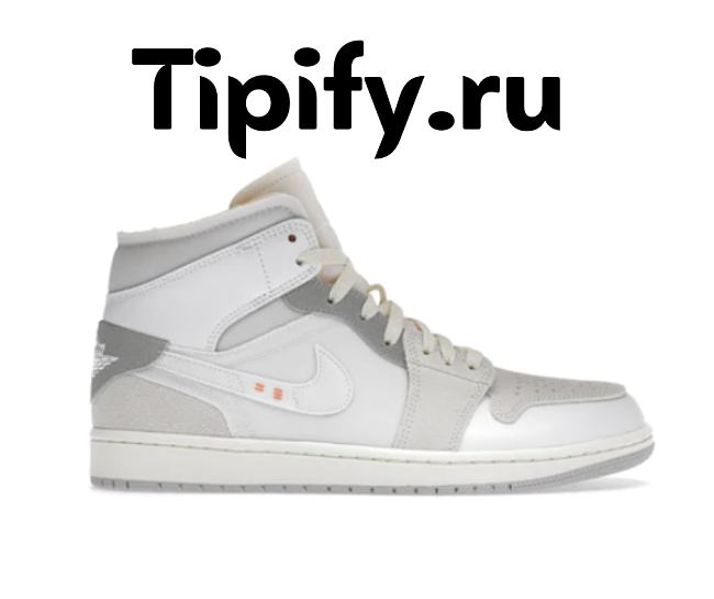 Air Jordan 1 Mid SE Craft Inside Out White Grey DM9652-100 - 1