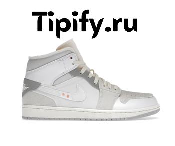 Air Jordan 1 Mid SE Craft Inside Out White Grey DM9652-100