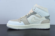 Air Jordan 1 Mid SE Craft Inside Out White Grey DM9652-100 - 2