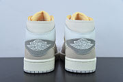 Air Jordan 1 Mid SE Craft Inside Out White Grey DM9652-100 - 3