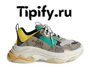 Gucci x Balenciaga The Hacker Project Triple S Beige Green Yellow 681067UMO20 9766 - 1