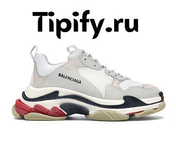 Balenciaga Triple S White Black Red  533882W09E19000