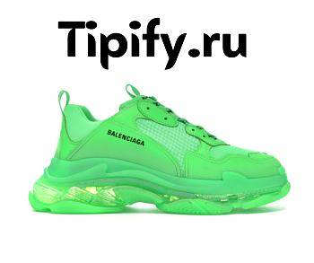 Balenciaga Triple S Neon Green Clear Sole 541624 W09OL 3801