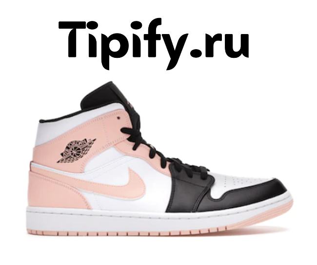 Air Jordan 1 Mid Arctic Orange Black Toe 554724-133 - 1