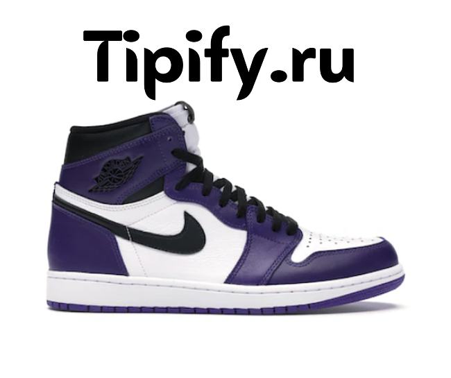 Air Jordan 1 Retro High Court Purple White 555088-500  - 1