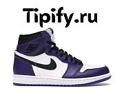 Air Jordan 1 Retro High Court Purple White 555088-500  - 1