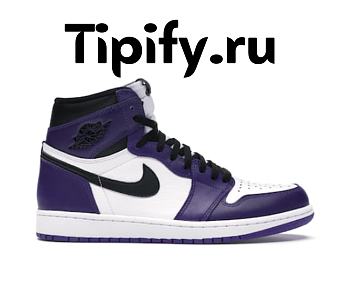 Air Jordan 1 Retro High Court Purple White 555088-500 