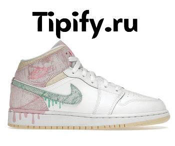 Air Jordan 1 Mid AJ1 Paint Drip DD1666-100