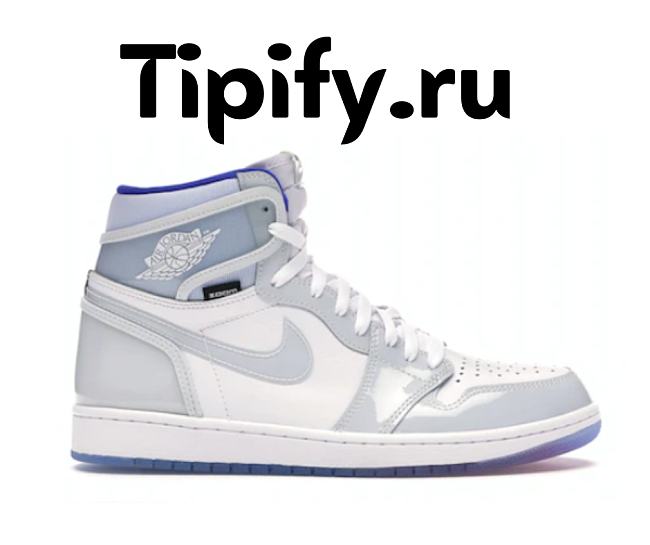  Air Jordan 1 Retro High Zoom White Racer Blue CK6637-104 - 1