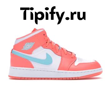 Air Jordan 1 Mid Crimson Pulse 555112-814