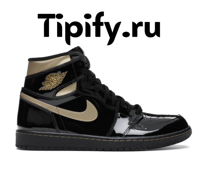 Air Jordan 1 Retro High Black Metallic Gold (2020)  555088-032 - 1