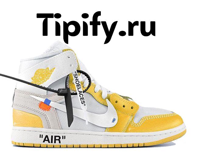 Air Jordan 1 High Off-White Canary Yellow AQ0818-149 - 1