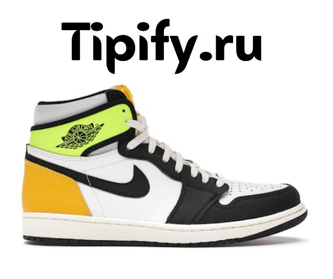 Air Jordan 1 Retro High White Black Volt University Gold 555088-118 - 1