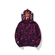 BAPE Color Camo Shark Full Zip Hoodie Purple - 1