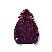 BAPE Color Camo Shark Full Zip Hoodie Purple - 3