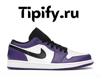 Air Jordan 1 Low Court Purple White 553558-500